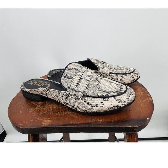 Circus By Sam Edleman Snake Skin Slip On Mule Penny Loafers Size 7.5 - Picture 1 of 6
